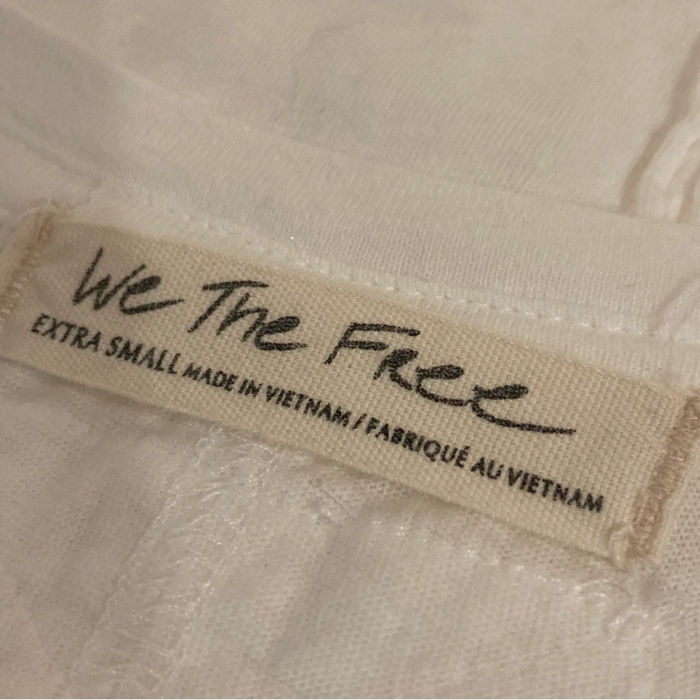 Free People oversized white T-shirt, extra small - Picture 2 of 7